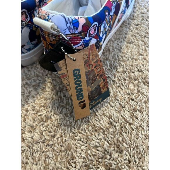 Disney Beauty and the Beast Men's Slip-On Sneakers Size 13 Blue - Picture 6 of 8